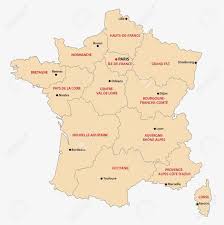 Avant de se rendre aux urnes, découvrez la couleur politique de chacune des 13 régions de france. Carte Administrative Des 13 Regions De France Depuis 2016 Clip Art Libres De Droits Vecteurs Et Illustration Image 64574849