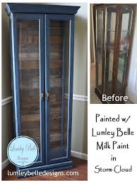 How to build a curio cabinet. Painted Curio Cabinet The Barn Wood Pallet Wood Reclaimed Wood Over The Back Mirror Is What Painted Curio Cabinets Curio Cabinet Makeover Curio Cabinet Redo