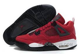 Order New Air Jordan 4 Iv Retro Mens Shoes Fur Winter Red