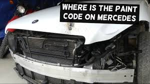 Where Is The Paint Code Located On Mercedes