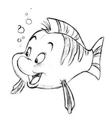 Polochon La Petite Sirene Dessins Disney Dessins Disney Faciles Dessin Dysney