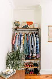Look for tall, narrow dressers, armoires and corner cabinets to stretch your small bedroom's storage space. 38 Creative Clothes Storage Solutions For Small Spaces Digsdigs