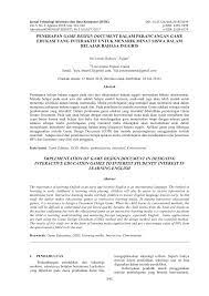 Check spelling or type a new query. Pdf Penerapan Game Design Document Dalam Perancangan Game Edukasi Yang Interaktif Untuk Menarik Minat Siswa Dalam Belajar Bahasa Inggris