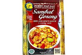 Goreng bahan bumbu hingga harum. Amazon Com Dua Kuali Bumbu Sambal Goreng Red And Spicy Sauce 2 3oz Pack Of 3 Grocery Gourmet Food
