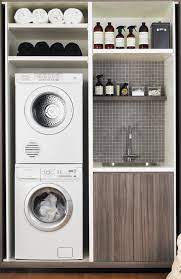 Be creative with shelves and you will. Laundry Laundry Room Inspiration Laundry In Bathroom Modern Laundry Rooms