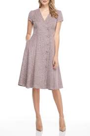 Dainty Tweed Knee Length Dress