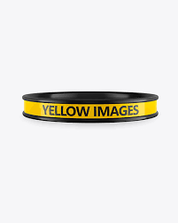 Download Glossy Silicone Wristband Mockup In Stationery Mockups On Yellow Images Object Mockups