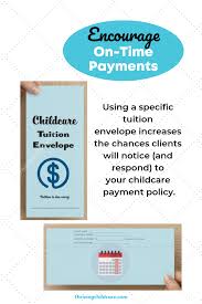 New In Shop Encourage Your Clients To Make Timely Payments Order These Childcare Tuition Payment Enve Childcare Childcare Business Lesson Plans For Toddlers
