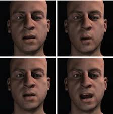 Frames corresponding to estimated muscle activations of phonemes from...