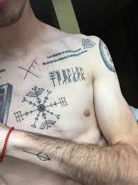 If you are of northern european heritage, there may be a tattooed nordman or. á›Ÿ Heathen Tattoos á›Ÿ New Tattoos At The Top Of My Sternum I Have The