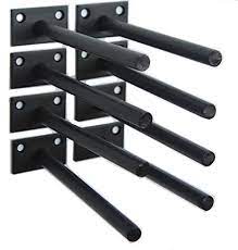 Bespoke unique black shelf brackets you are bidding on a set of 2 x 2 black shelf brackets ideal for hanging shelves or one floating shelf, farmhouse decor, rustic wood shelf, two pipe shelf brackets, wood shelving, bathroom shelf, towel storage, kitchen shelf. Top 10 Best Of Shelf Brackets 2020 Bestgamingpro