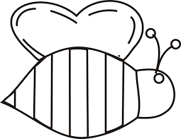Bee Outline Printable Google Search Bee Coloring Pages Bee Template Bee Outline