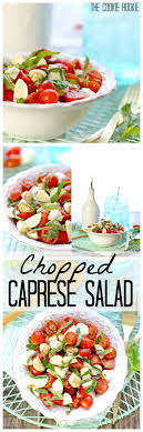 Chopped Caprese Salad Is The Perfect Easy Side Dish For Any Bbq Simple Delicious And Healthy Tomato Mozzar Plat D Accompagnement Plat Nourriture