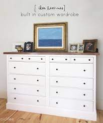 Hemnes sideboard, £195, ikea buy now: Ikea Hack Built In Ikea Hemnes Wardrobe Dresser Picklee