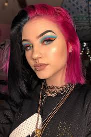 H6llbound Feelin V Colorful Arcticfoxhaircolor Virgin Pink And Transylvania Splitdye Pinkhair Blac Hair Color Pink Hair Inspo Color Split Dyed Hair
