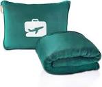Eqra International Soft Airplane Travel Blanket &Pillow/Hand ...