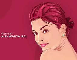 Aishwarya Rai Vector Projects :: Photos, videos, logos, illustrations and  branding :: Behance