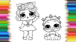 Unicorn is a doll from series 3 wave 2. Mewarnai Gambar Lol Dan Lol Bayi Kecil Surprise Doll Dengan Spidol Belajar Mawarnai Youtube