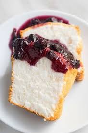Easy Angel Food Cake Recipe With Optional Blueberry Topping Recipe From Recipegirl Com Angelfood Angle Food Cake Recipes Angel Food Angel Food Cake Desserts