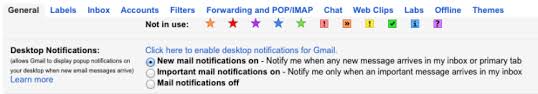 You'll be notified about every incoming messages marked as important. How To Enable Gmail Desktop Notifications In Chrome Safari