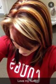 Chunky Copper Highlights Google Search Hair Highlights Hair Color Trends Hair Color Highlights