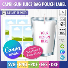 Modelo Capri Svg, Modelo Capri Sol em Branco, Rótulo para Sachê de Suco,  Rótulo para Festa de Suco, Rótulo Capri Personalizado, Lembrancinha de  Aniversário, Canva Editável
