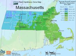 Massachusetts Zone Map For Hardiness And Planting
