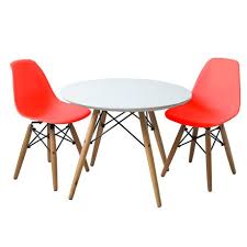 Plata D Cor Import Inc Eiffel Kid Set Red Table And Chair Sets Round Table And Chairs Table And Chairs
