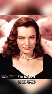 #Remembering #EllaRaines #Hollywood Ella Wallace Raines (August 6, 1920