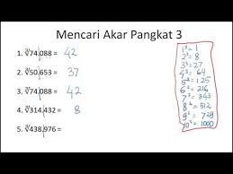 A³ = a × a × a. Cara Mengerjakan Akar Pangkat 3 Dari 13824 Masnurul