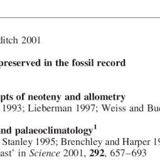 PDF) Palaeontology and evolutionary developmental biology: A science of the  nineteenth and twenty-first centuries