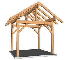 10x10 Post And Beam Plan Timber Frame Hq Timber Frame Pergola Designs Timber Frame Cabin