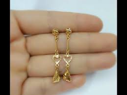 Light Weight Gold Earrings Designs Daily Wear Youtube Gold Earrings Designs Gold Earrings Indian Gold Ring Designs