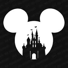 Mickey Head Castle Vinyl Decal Disney Decals Disney Sticker Disney Scrapbook