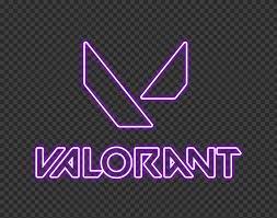 Hd Valorant Purple Neon Logo With Symbol Png Citypng Neon Logo Symbols Neon