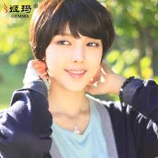 The fact is that korean short bob hairstyles is just a pretty effective, it could possibly strengthen your excellent skin features and get emphasis from weaker features. Buy Ma Ji Korean Female Short Hair Wigs Real Hair Real Hair Wig Short Straight Hair Wig Lifelike Fashion In Cheap Price On M Alibaba Com