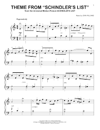 Theme from schindler's list give me your names i could have done more stolen memories and more. John Williams Theme From Schindler S List Sheet Music Download Pdf Score 418665