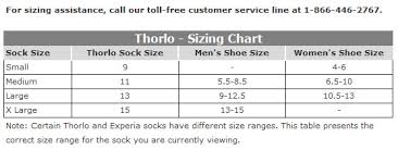 24 prototypic thorlo experia size chart