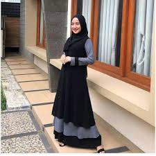 6 keuntungan belanja di gamisalya.com. Harga Gamis Hitam Terbaik Fashion Muslim Juli 2021 Shopee Indonesia