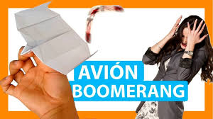 Si no te lo crees, mira el vídeo. Como Hacer Una Avion Boomerang De Papel Facil Y Bien Explicado Youtube