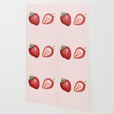 Pink Strawberry Wallpaper Wallpaper Pink Strawberry