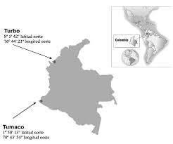 Latitud y longitud de colombia. Ubicacion Geografica De Tumaco Y Turbo Colombia Figure 1 Geographic Download Scientific Diagram