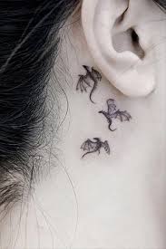 If you like, you can change the peace to paradise. it can replicate a cross or the structure of a tombstone. 20 Cute Behind The Ear Tattoos For Women In 2021 The Trend Spotter