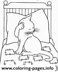 Learn how to draw and color a canopy bed| coloring pages for kids | printable coloring book @ www.rainbowplayhouse.comsubscribe to rainbow playhouse for more. Cat On Bed Bf90 Coloring Pages Printable