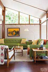 Add Color And Stylish Furnishings Without Overpowering The Innate Patterns Mid Century Modern Living Room Mid Century Modern Interiors Mid Century Modern House