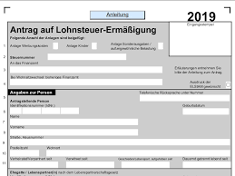 In diesem formularpaket finden arbeitnehmer die für ihre steuererklärung notwendigen formulare. Antrag Auf Lohnsteuer Ermassigung 2019 Pdf Vorlage Download Chip