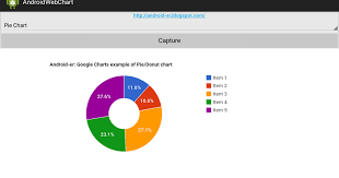 android er display donut chart on android webview using