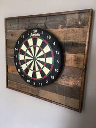 Dart Board Backboard Reclaimed Wood Dart Board Custom Dart Etsy Dart Board Backboard Game Room Dart Board Wall