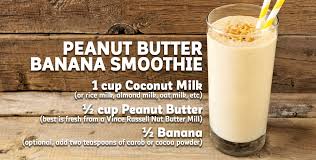 The combination of yogurt and peanut butter makes a creamy dessert that gets even better with slices of banana. Peanut Butter Banana Smoothie Nut Butter Mill