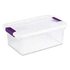 Check spelling or type a new query. Sterilite 15qt Clear View Storage Bin With Latch Purple Target